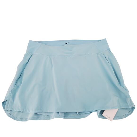 Nike Womens XXL Dri Fit Light Blue Skort Pockets New - Picture 1 of 8